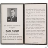 Kép 1/2 - Német Halálozási Értesítő  -  Karl Koch - Sterbebild  - Gyalogság