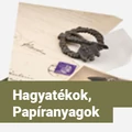 Hagyatékok, papíranyagok