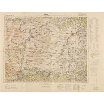 Német Katonai Térkép - Deutsche Heereskarte - Ostróg Térsége Német Katonai Térkép - Deutsche Heereskarte - Ostróg Térsége