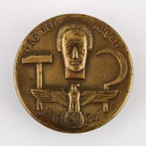 Német Politikai Propaganda Jelvény - Május 1. - Mai 1. 1934. - Tag Der Arbeit - "1. SCHW. GMÜND"