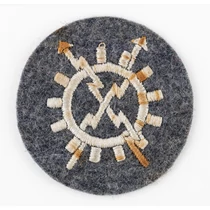 Német Légierős Híradó Eszköz Felelős Felvarró - Luftwaffe Luftnachrichtengerat Tätigkeitsabzeichen