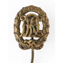 Német Birodalmi Sportjelvény Bronz Fokozatának Miniatűrje - Deutsche Reichsauszeichnung Für Leibesübungen In Bronze  Miniatur