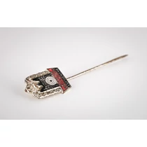 Német Lövész Szövetség Ezüst Fokozatú Miniatűr Jelvénye / Légpuska - Deutscher Schützenbund Kleine Schießnadel In Silber / Luftgewehr