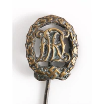 Német Birodalmi Sportjelvény Bronz Fokozatának Miniatűrje - Deutsche Reichsauszeichnung Für Leibesübungen In Bronze  Miniatur