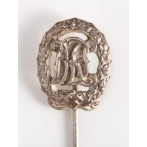 Német Birodalmi Sportjelvény Ezüst Fokozatának Miniatűrje - Deutsches Reichssportabzeichen In Bronze Miniatur