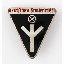 Német Nők Jóléti Szervezetének Tagsági Zománcjelvénye - Deutschen Frauenwerk Abzeichen  - "Frank & Rief"