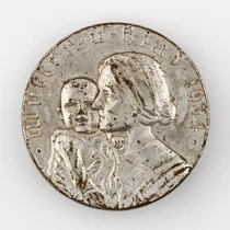 Német Téli Segélyező Jelvény - Anya És Gyermeke - Winterhilfswerk Abzeichen - 1934