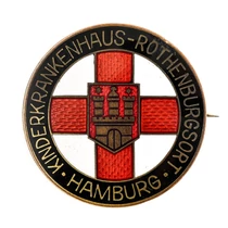 Német Rothenburgsort Gyermekkórház Jelvény - Kinderkrankenhaus Rothenburgsort Abzeichen
