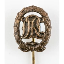 Német Birodalmi Sportjelvény Bronz Fokozatának Miniatűrje - Deutsche Reichsauszeichnung Für Leibesübungen In Bronze  Miniatur