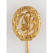 Német Sportjelvény Arany Fokozatának Miniatűrje - Deutsches Sportabzeichen In Gold  Miniatur