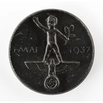 Német Politikai Propaganda Jelvény - Május 1. - Mai 1. 1937. - "Robinson"