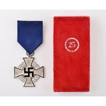 Német Hű Szolgálati Érdemjel 2. Fokozat Dobozában - Treudienst Ehrenzeichen 2. Stufe Im Etui - "Wächtler & Lange"