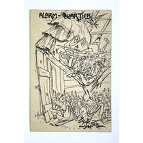 Alarm-Quartier - Osztrák-Magyar Propaganda Képeslap
