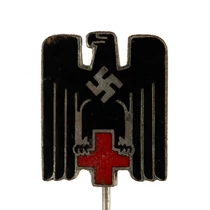 Német Vöröskereszt Tagsági Jelvény - Deutsches Rotes Kreuz Mitgliedsabzeichen - "Ernst L. Müller, Pforzheim"