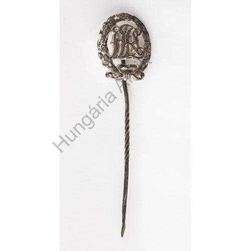Német Birodalmi Sportjelvény Ezüst Fokozatának Miniatűrje - Deutsche Reichsauszeichnung Für Leibesübungen In Silber  Miniatur
