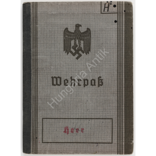 Német Második Világháborús Wehrpass - Első Világháborús Veterán