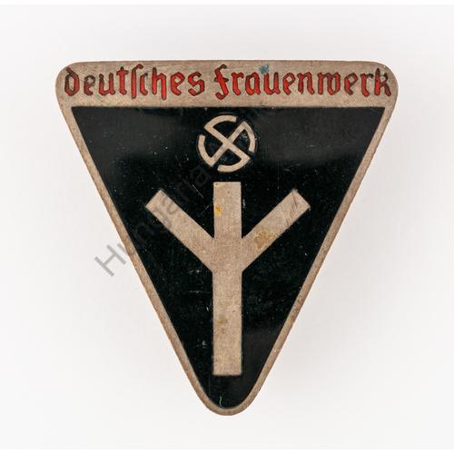 Német Nők Jóléti Szervezetének Tagsági Zománcjelvénye - Deutschen Frauenwerk Abzeichen  - "Rudolf Reiling"