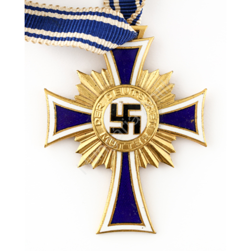 A Német Anya Becsületkeresztjének Arany Fokozata - Ehrenkreuz Der Deutschen Mutter 1. Stf. Gold