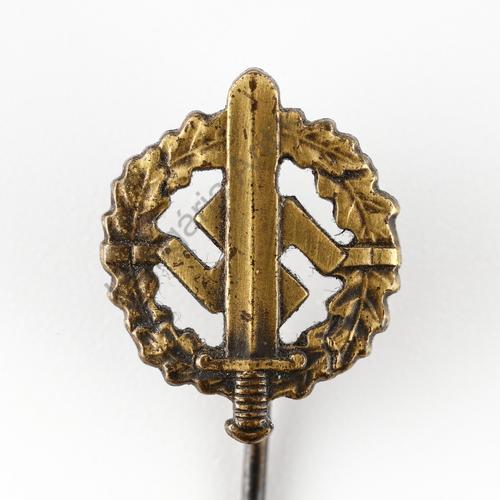 Német Második Világháborús SA-Sportabzeichen In Bronze Miniatur - SA Sportjelvény Bronz Fokozat Mini