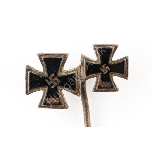 Német Második Világháborús Vaskereszt 1. És 2. Osztály Miniatűr - Eisernes Kreuz 1. Und 2. Klasse Miniatur