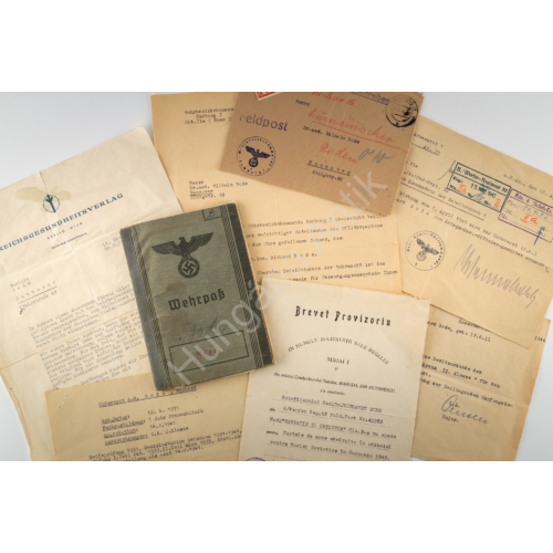 Német Komplett Hagyaték - Wehrpass - Adományozó - Személyes Dokumentáció (Kursk)