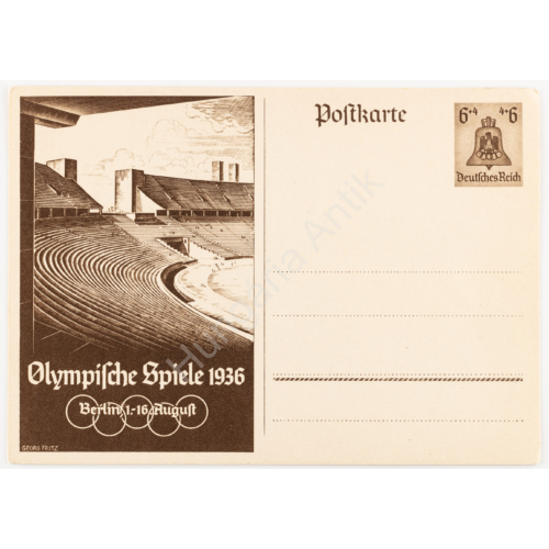 Német Propaganda Levelezőlap - 1936-os Olimpia