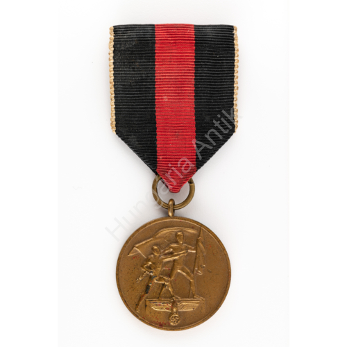 Német Szudéta-vidék Visszacsatolása Medál - Medaille zur Erinnerung an den 1. Oktober 1938. 