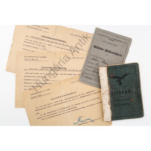Német Második Világháborús Zsoldkönyv - Luftwaffe - Fallschirmjäger Kraftfahr Ausbildungs & Fallschirmschule II. 