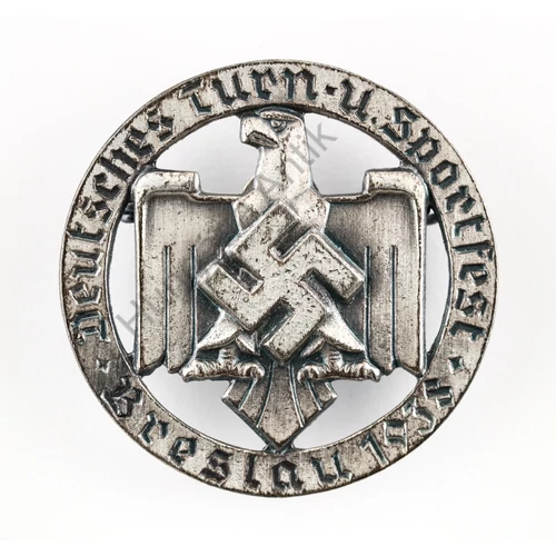 Német Torna- És Sportfesztivál Jelvénye - 1938 - Breslau - Deutsches Turn- U. Sportfest Abzeichen