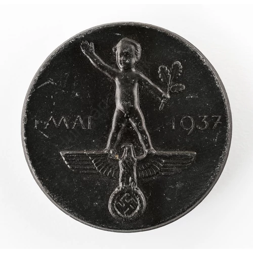 Német Politikai Propaganda Jelvény - Május 1. - Mai 1. 1937. - "Robinson"
