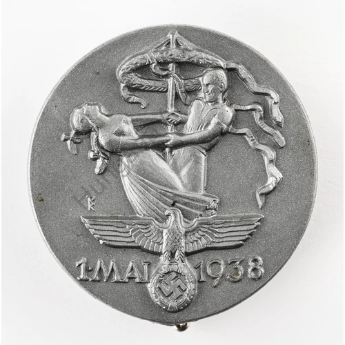 Német Politikai Propaganda Jelvény - Május 1. - Mai 1. 1938. - "BRUNO KLETT"
