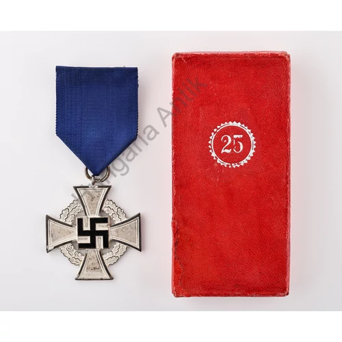 Német Hű Szolgálati Érdemjel 2. Fokozat Dobozában - Treudienst Ehrenzeichen 2. Stufe Im Etui - "Wächtler & Lange"