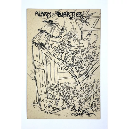 Alarm-Quartier - Osztrák-Magyar Propaganda Képeslap