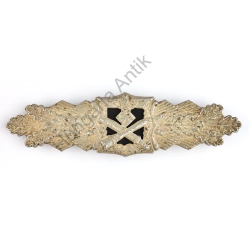 Német Második Világháborús Ezüst Közelharcpánt - Nahkampfspange In Silber - "JFS"