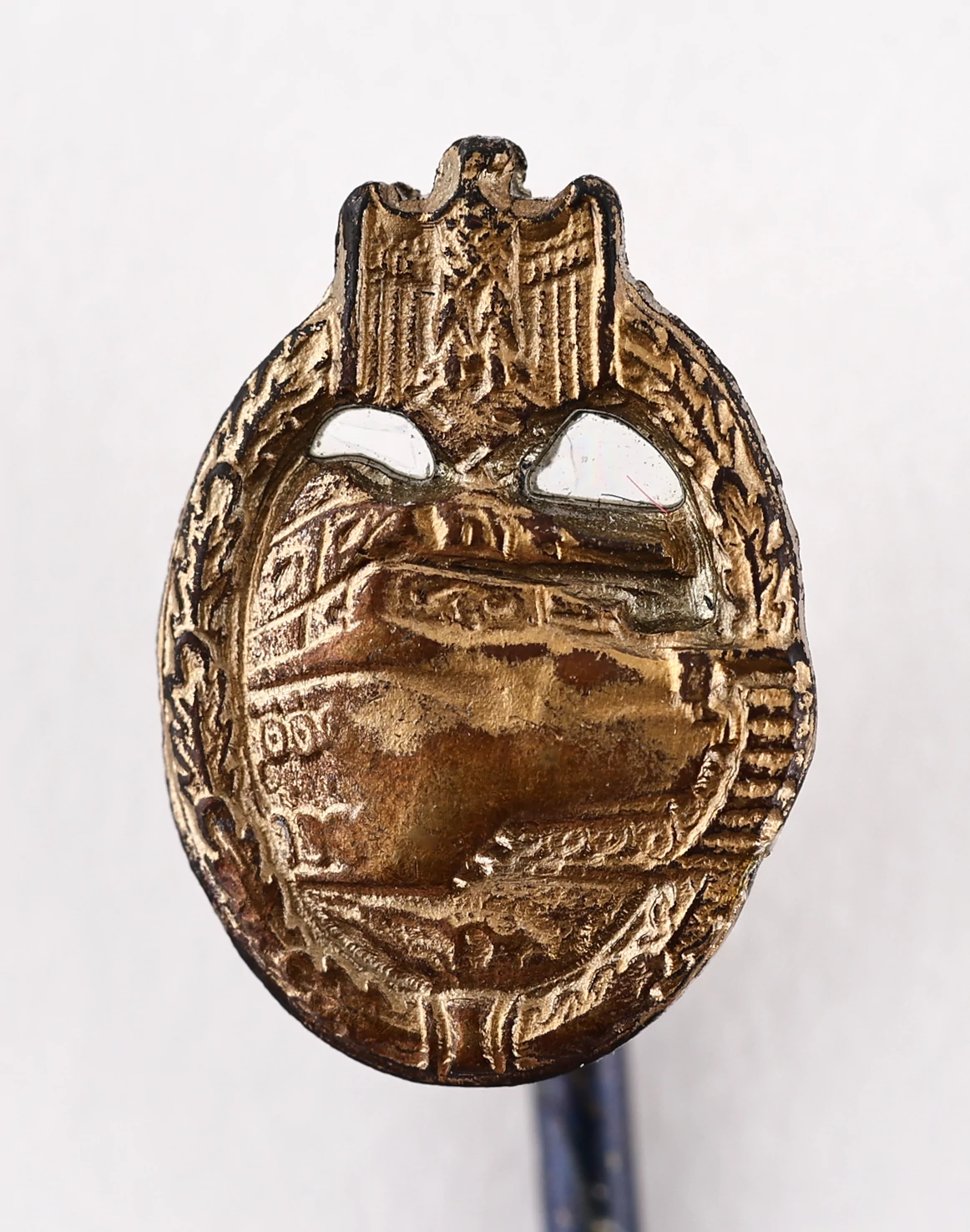 Német Páncélos Harcjelvény Bronz Fokozat Mini - Panzerkampfabzeichen In Bronze Miniatur - L/53